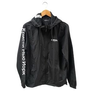Chrystie NYC OG Logo Windbreaker Jacket in Black & White Men's Small $125